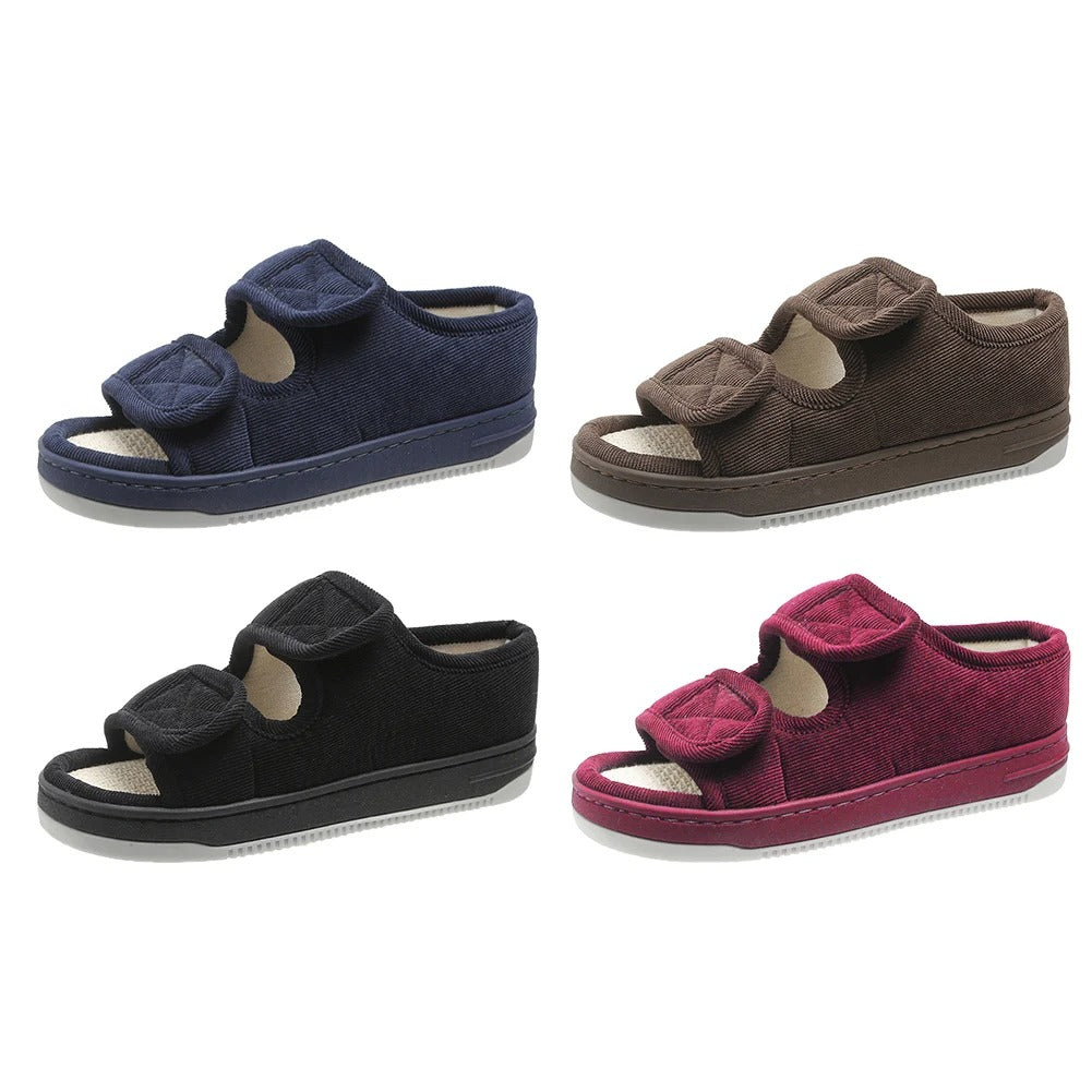 Women's Diabetic Sandals | Extra Wide Fit, Open Toe | Adjustable Straps