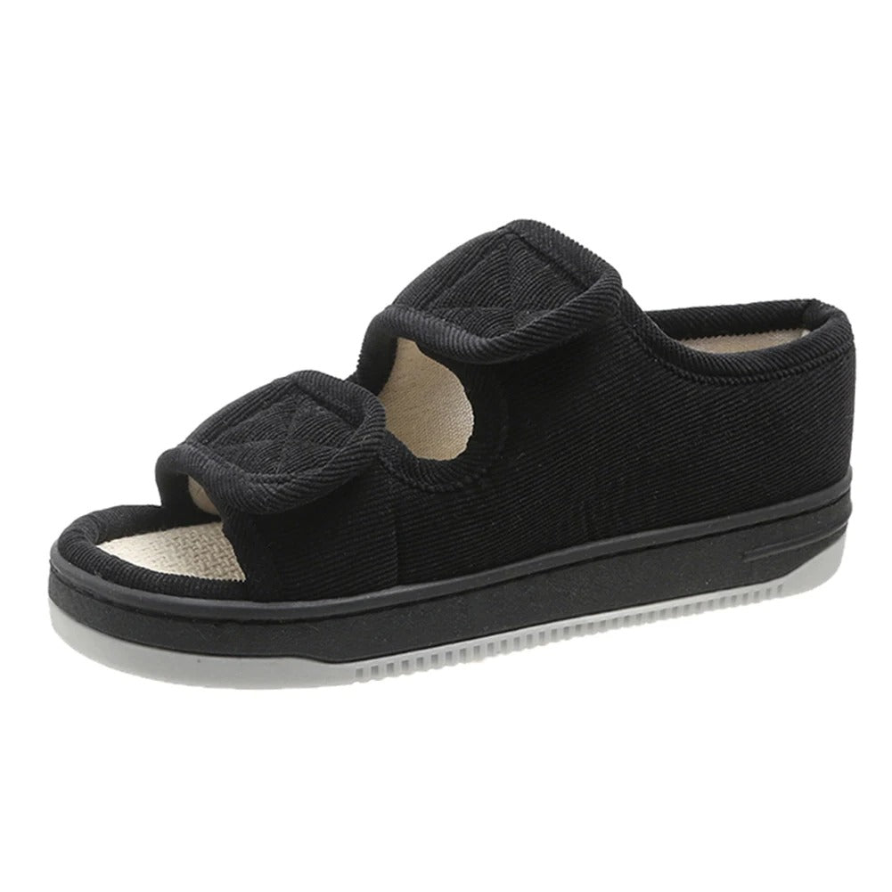 Women's Diabetic Sandals | Extra Wide Fit, Open Toe | Adjustable Straps