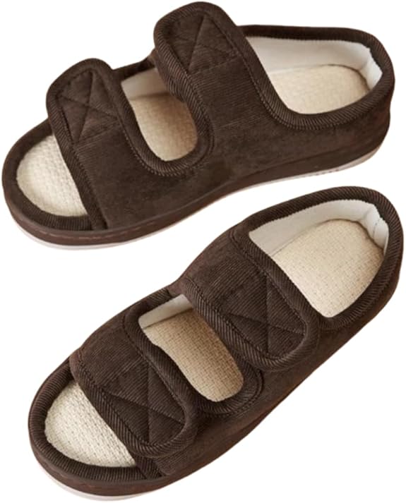 Women's Diabetic Sandals | Extra Wide Fit, Open Toe | Adjustable Straps