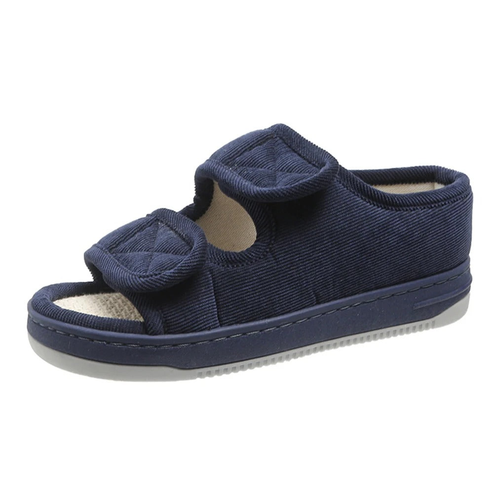 Women's Diabetic Sandals | Extra Wide Fit, Open Toe | Adjustable Straps