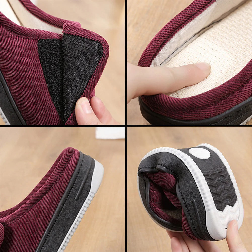 Extra Wide Slippers | Adjustable, Open Toe | Comfortable Fit for Swollen Feet