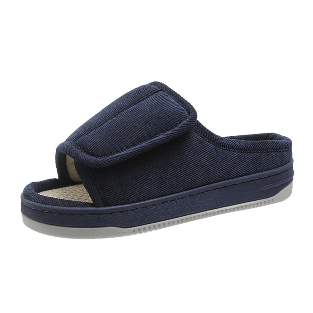 Women's Diabetic Slippers | Extra Wide, Adjustable Velcro | For Swollen Feet