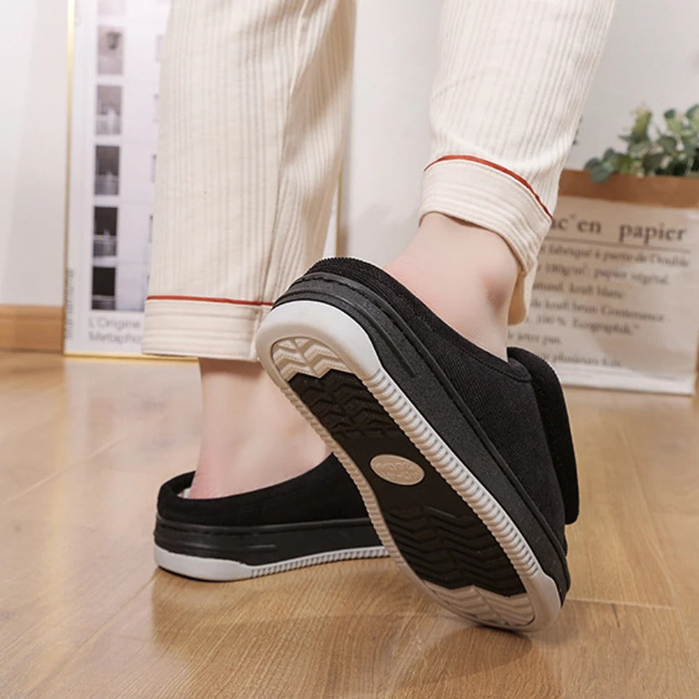 Women's Diabetic Slippers | Extra Wide, Adjustable Velcro | For Swollen Feet