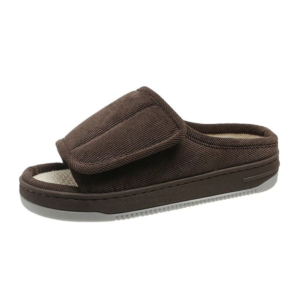 Women's Diabetic Slippers | Extra Wide, Adjustable Velcro | For Swollen Feet
