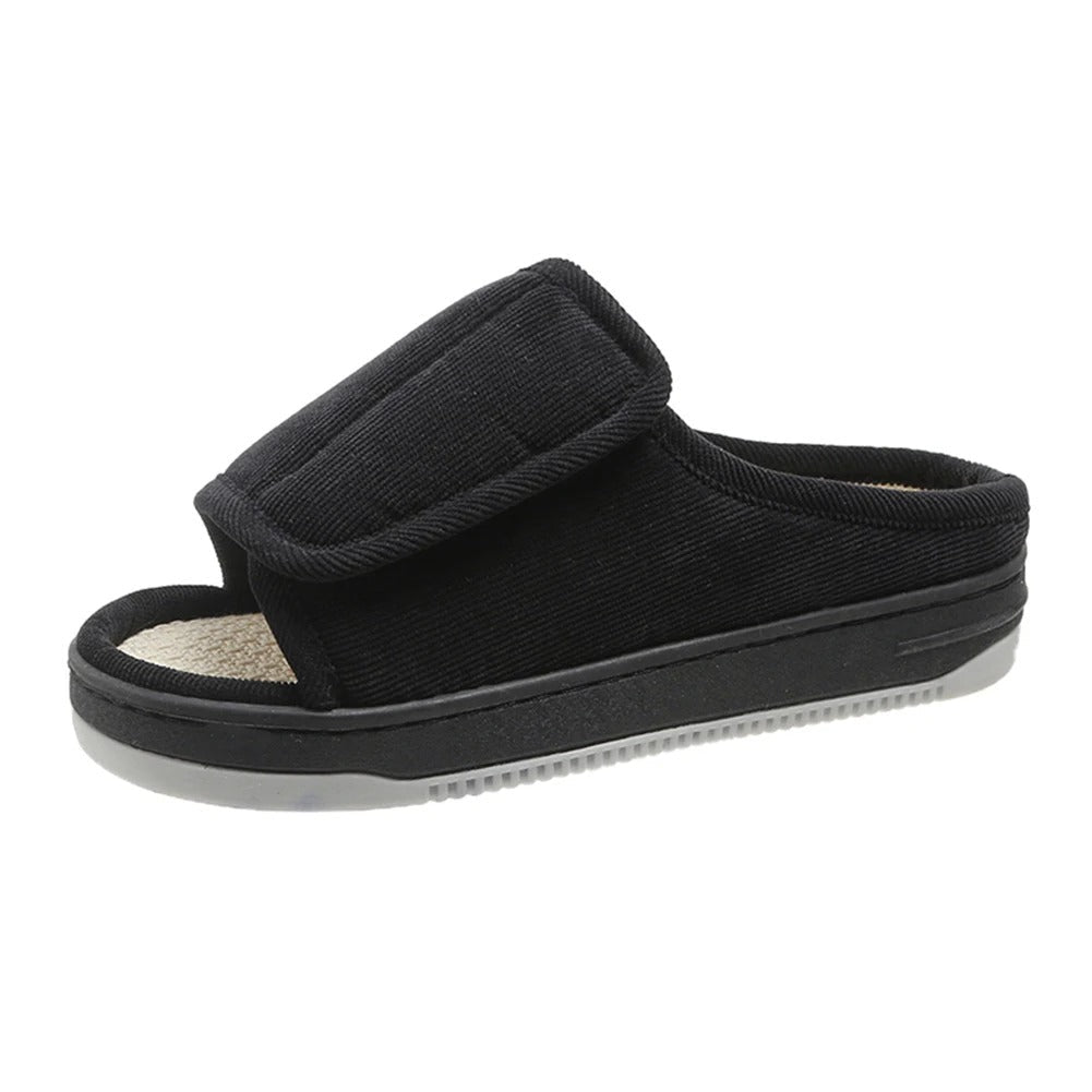 Women's Diabetic Slippers | Extra Wide, Adjustable Velcro | For Swollen Feet