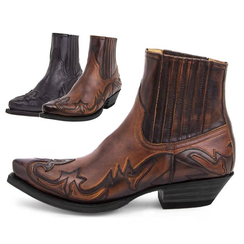 Women's Cowgirl Boots | Pointed Toe, Ankle Height | Leather