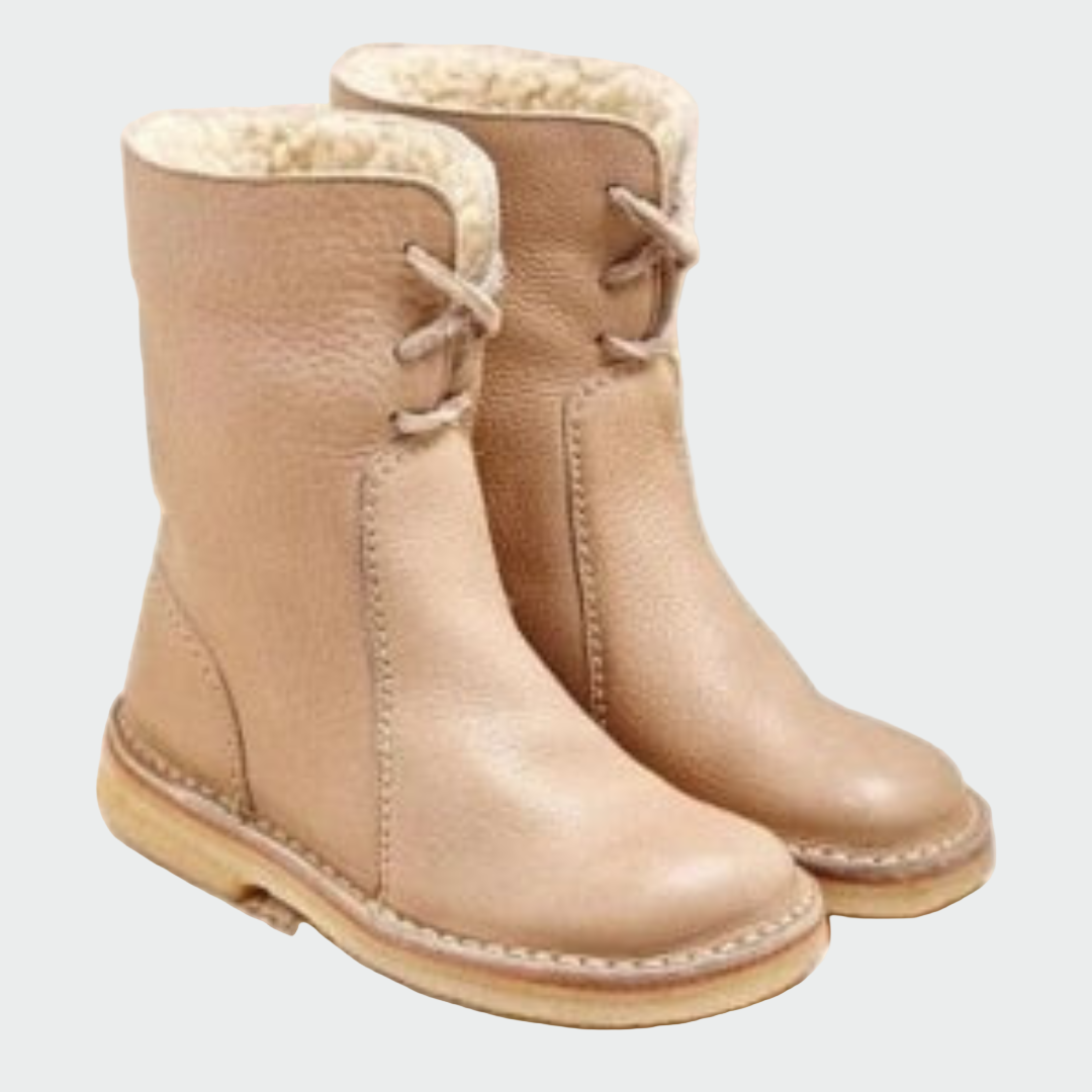 Sheepskin Boots | Women's Shearling Lined Ankle Boots | Flat, Warm Winter