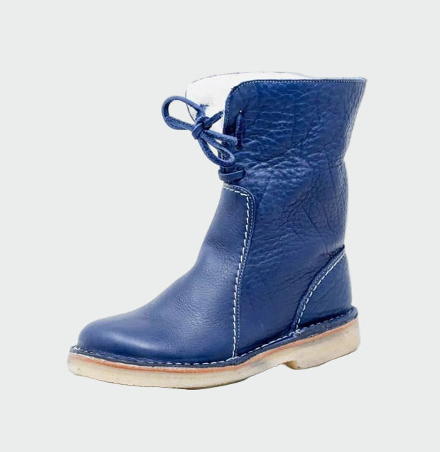 Sheepskin Boots | Women's Shearling Lined Ankle Boots | Flat, Warm Winter