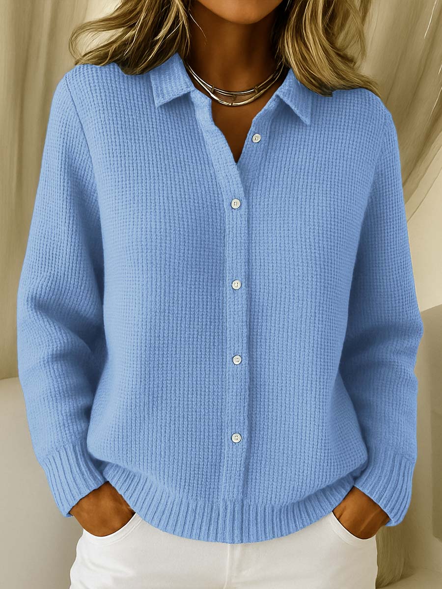 Women's Cardigans | Button-Up, Collared | Soft Cotton Blend