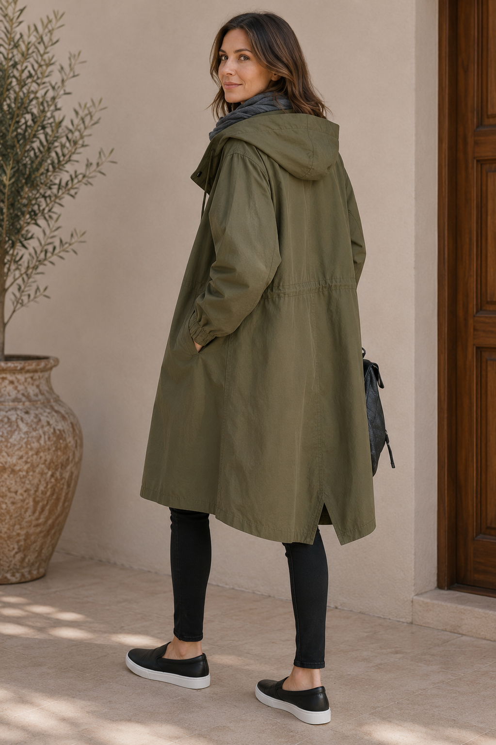 Women's Rain Jacket | Waterproof Oversized with Hood | Breathable