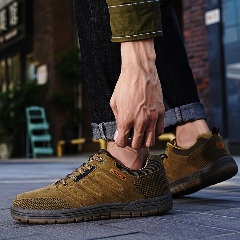 Men's Hiking Shoes - Sturdy - Laced - Durable Traction