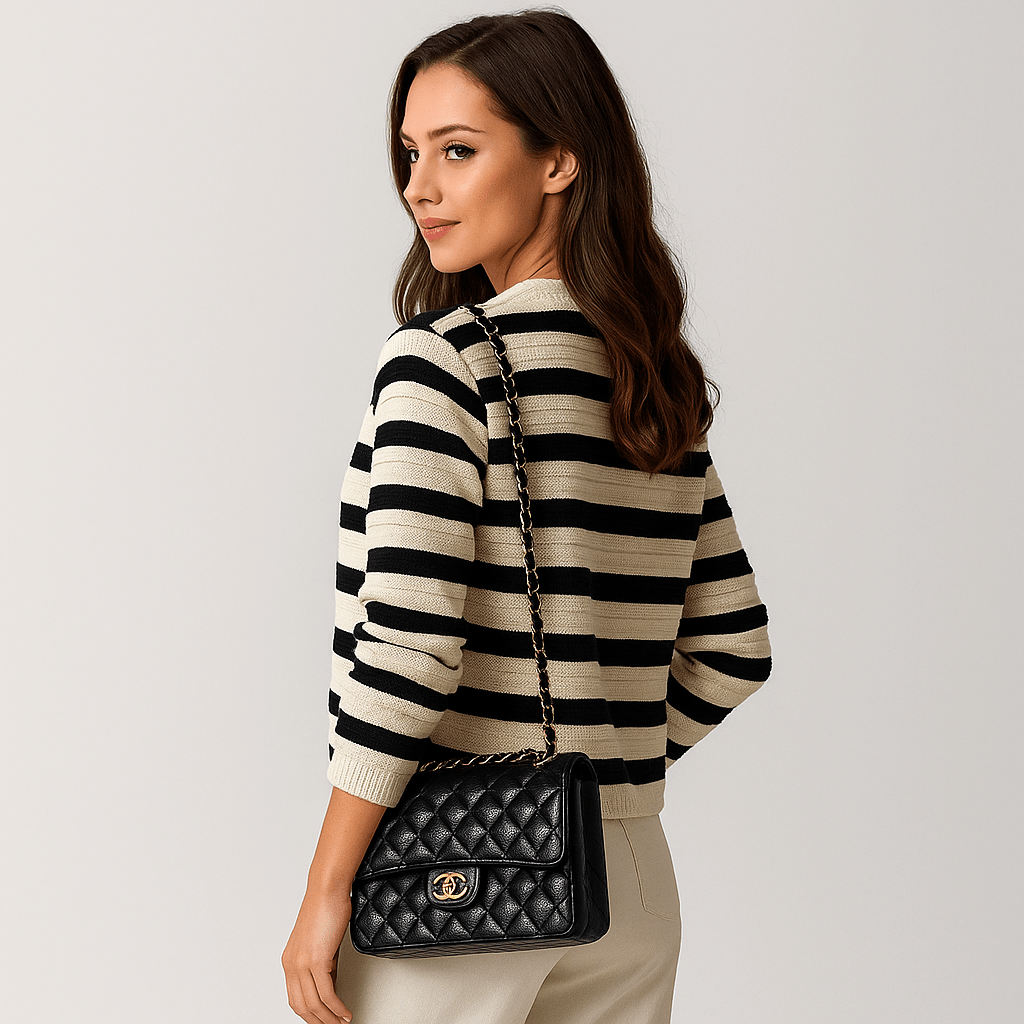 Elegant Striped Cardigan - Stylish Comfort - Versatile Wardrobe Staple