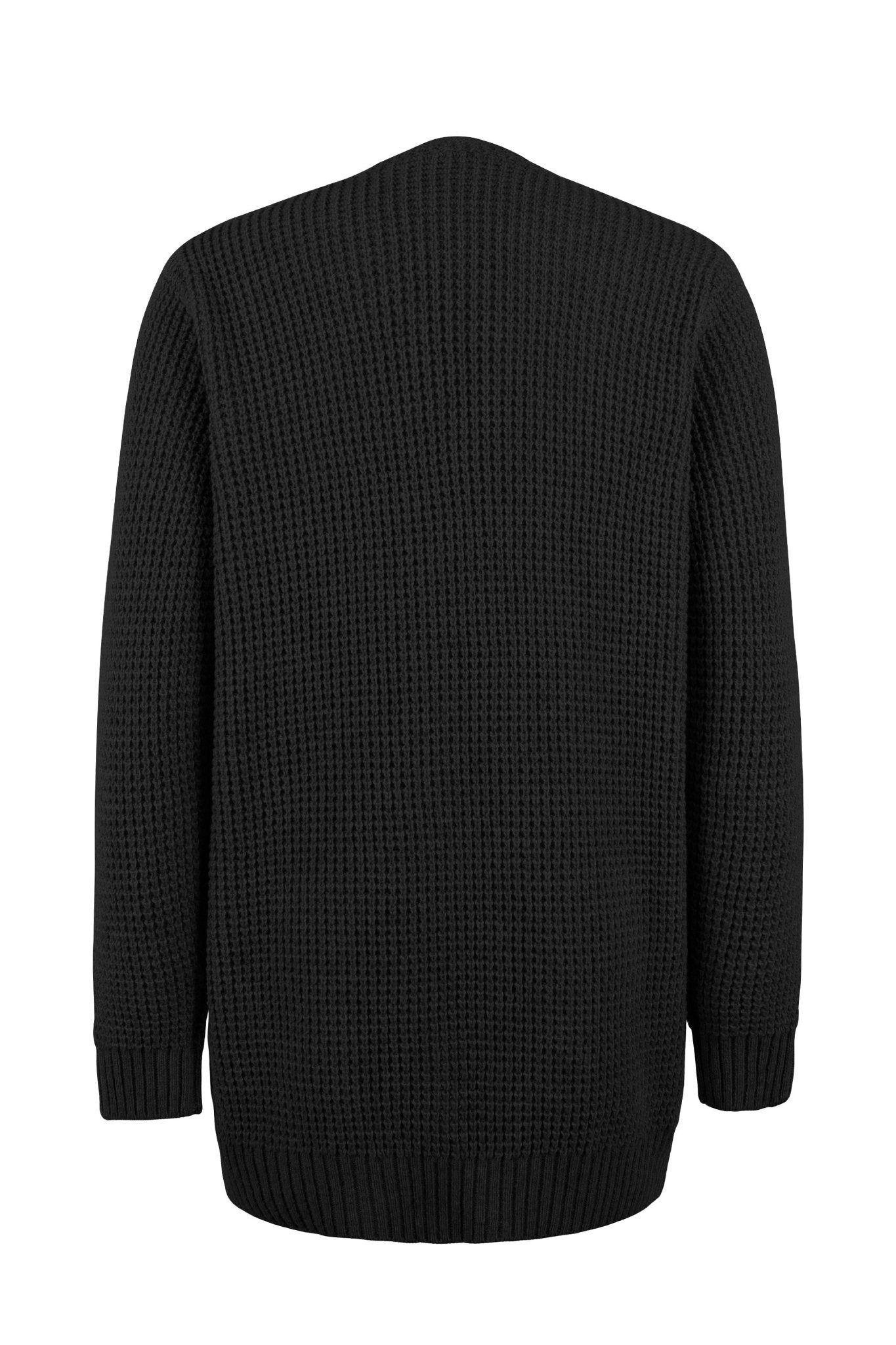 Women's Knit Cardigan | Long Length, V-Neck | Elegant
