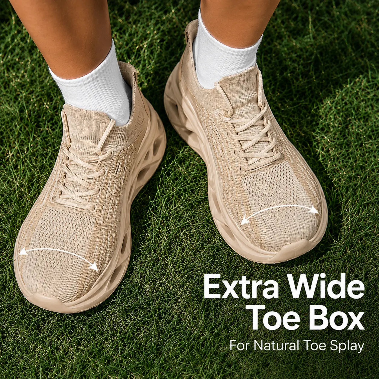 Walking Sneakers | Wide Toe Box, Flexible Sole | Natural Movement