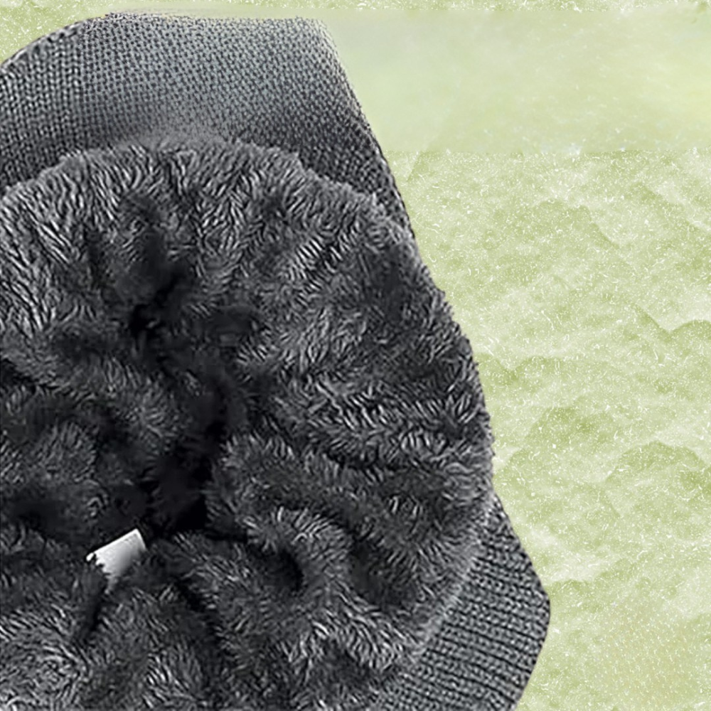Everything winter knit visor cap with ribbed texture and structured front brim