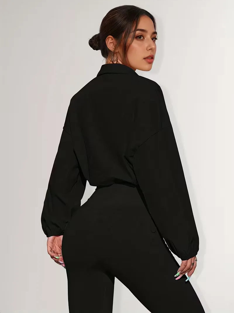 Women's Track Jacket | Oversized Streetwear, Light Blue