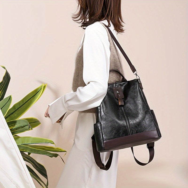 Women's Backpack | Anti-Theft, Vegan Leather | Urban