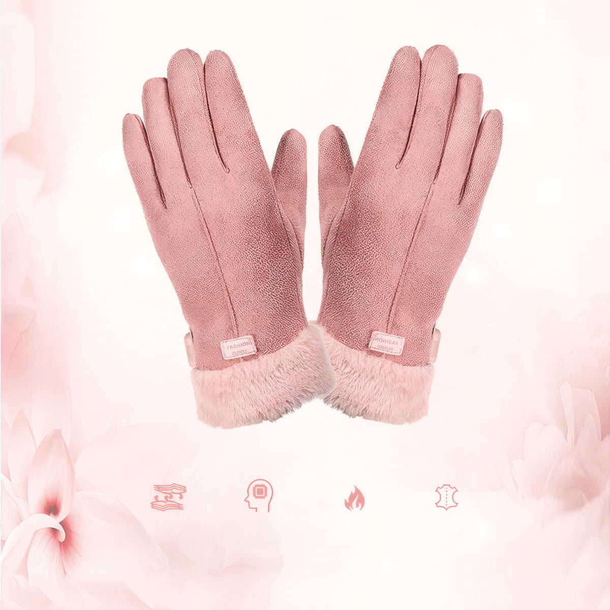 Heated Gloves | Women's Winter Wear, 3 Heat Settings | Touchscreen Compatible