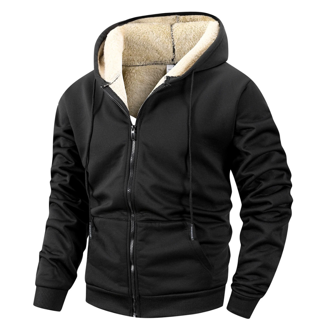 Men's Fleece Vest | Sherpa, Hooded Design | Windproof, Full Zip Front