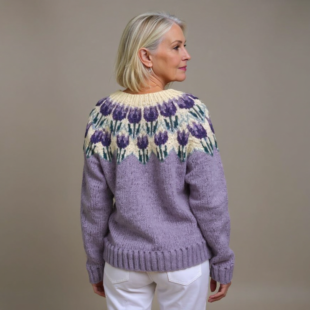 Women's Knit Cardigan | Elegant Vintage, Handcrafted Pattern