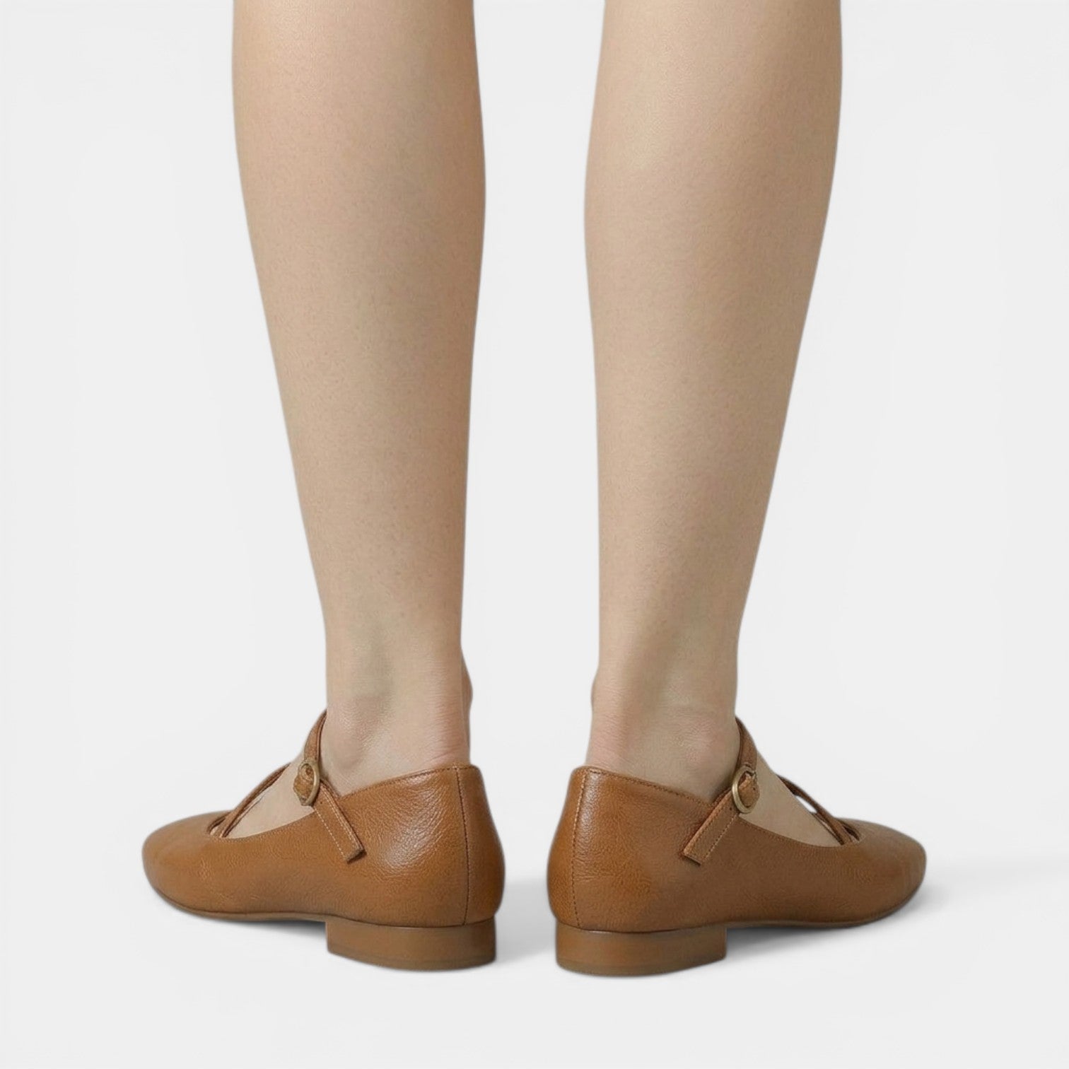 Women's Mary Jane Shoes | Vintage Leather, Flat | Brown, Black