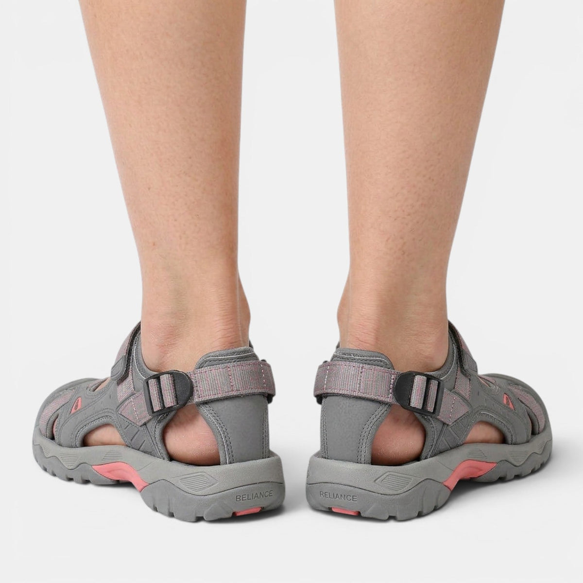 Women flat sandals closed toe non slip lightweight design