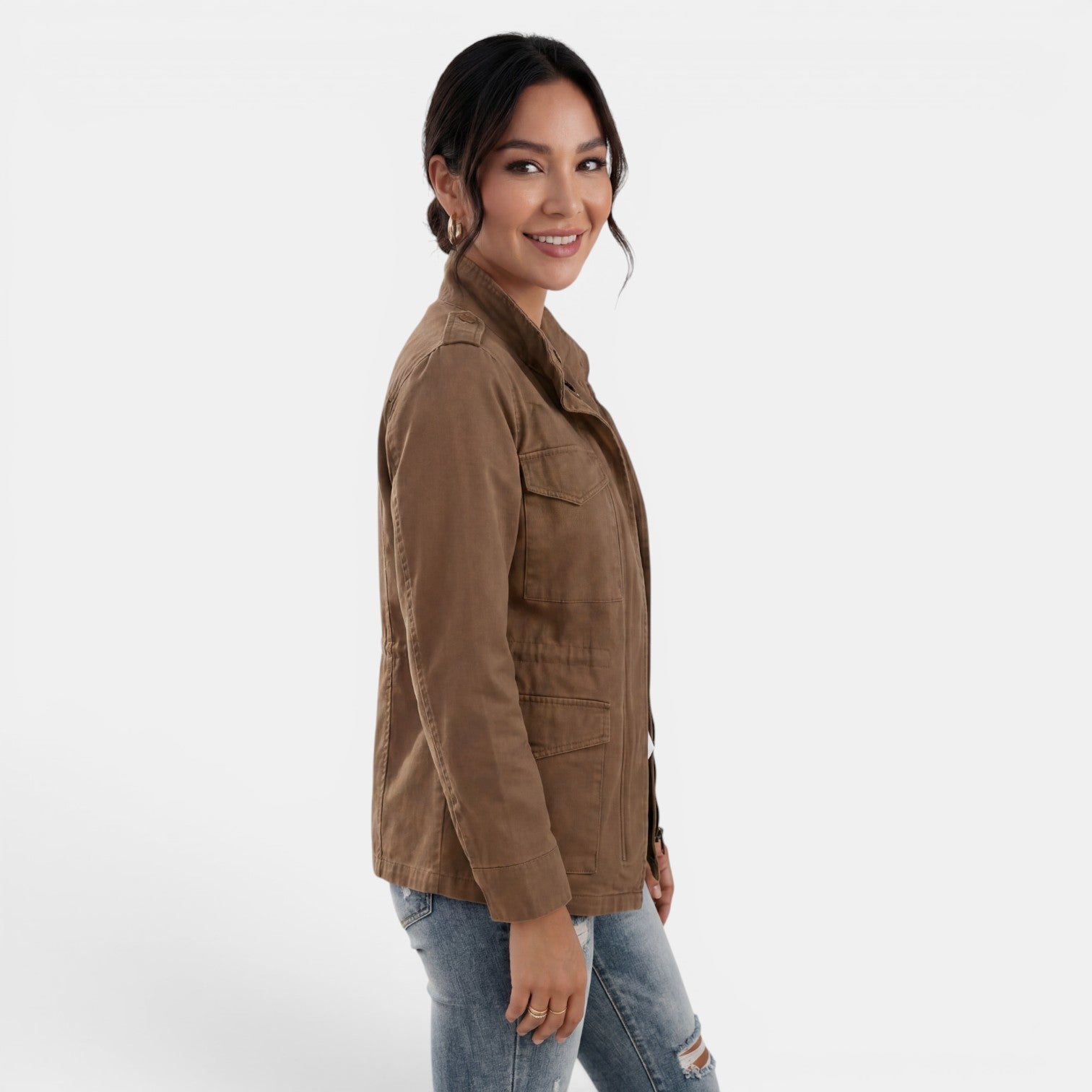 Women's Jacket | Lightweight Spring Autumn | Casual Zip