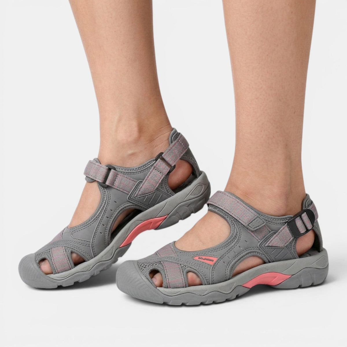 Women flat sandals closed toe non slip lightweight design