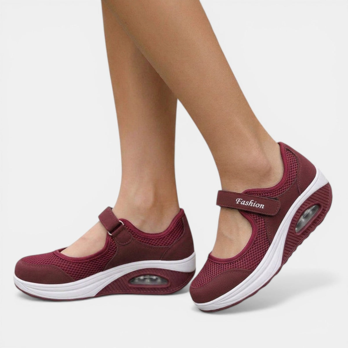 Women orthopedic air cushion sneakers lightweight non-slip sole ergonomic support