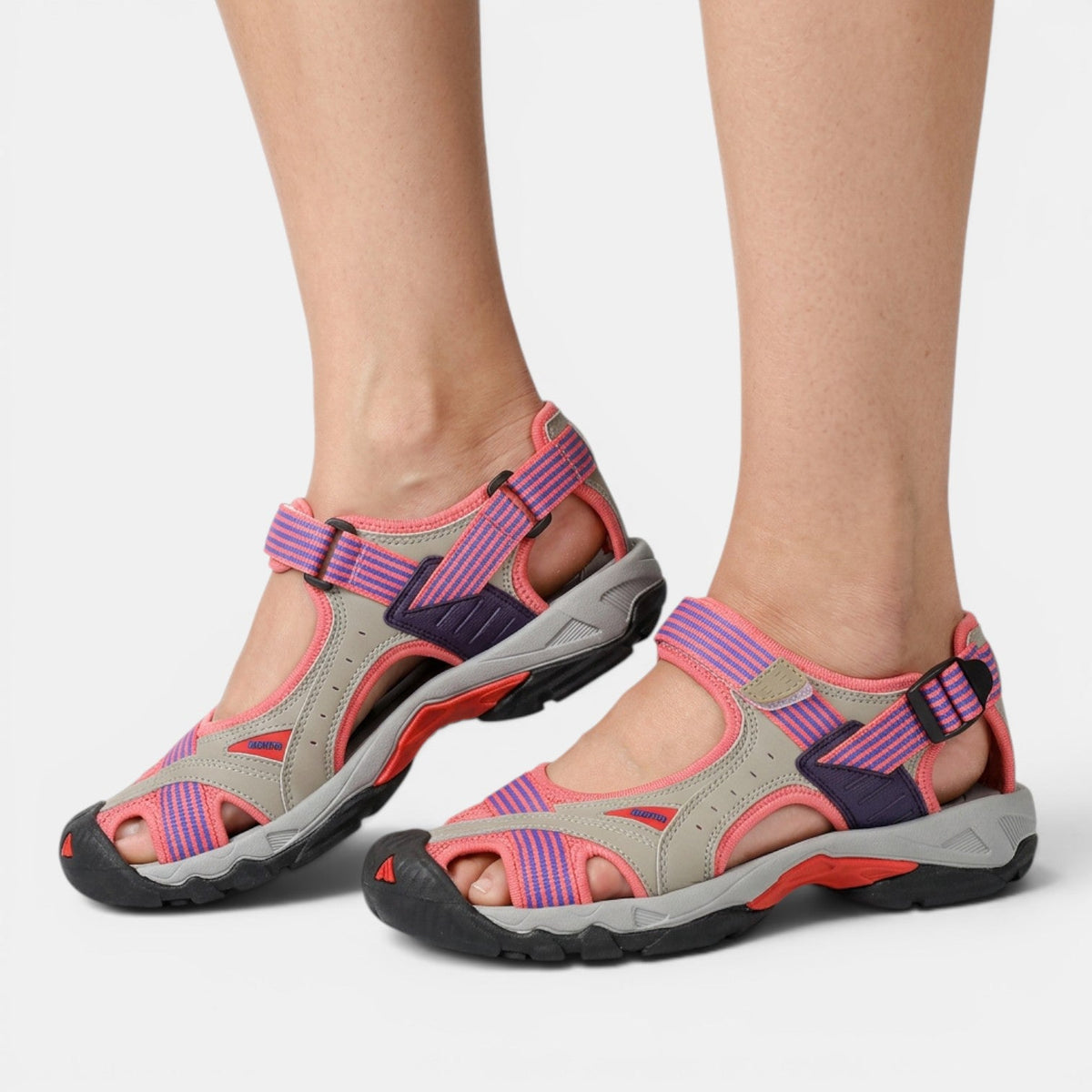 Women flat sandals closed toe non slip lightweight design