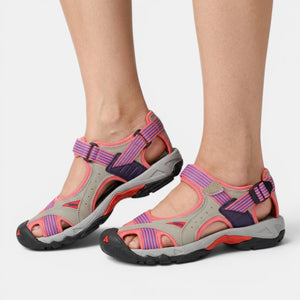 Women’s Flat Sandals | Closed Toe Design | Non Slip Comfort Shoes