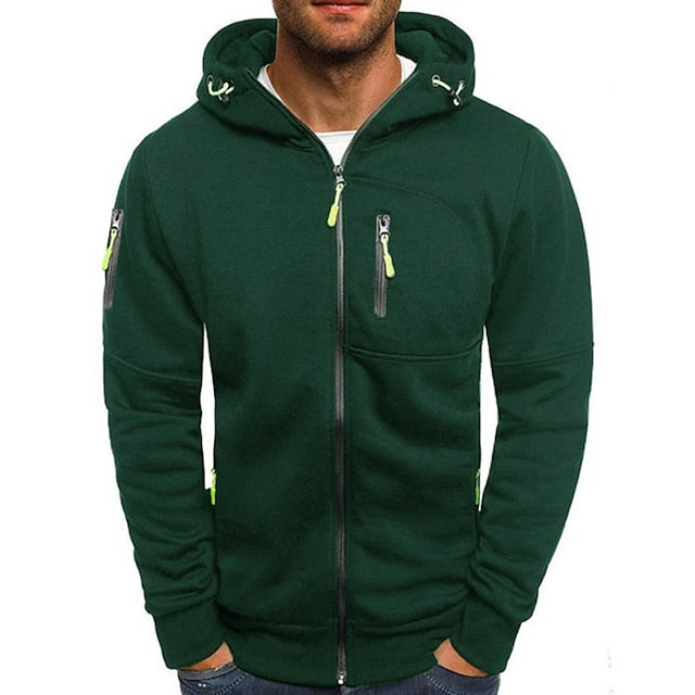 Men's Hoodie Sweatshirt | Polyester Cotton, Front Pockets, Drawstring