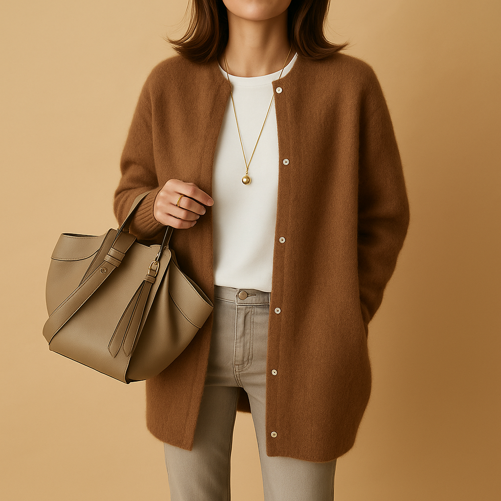 Women's Cardigan | Long, Buttoned, Soft