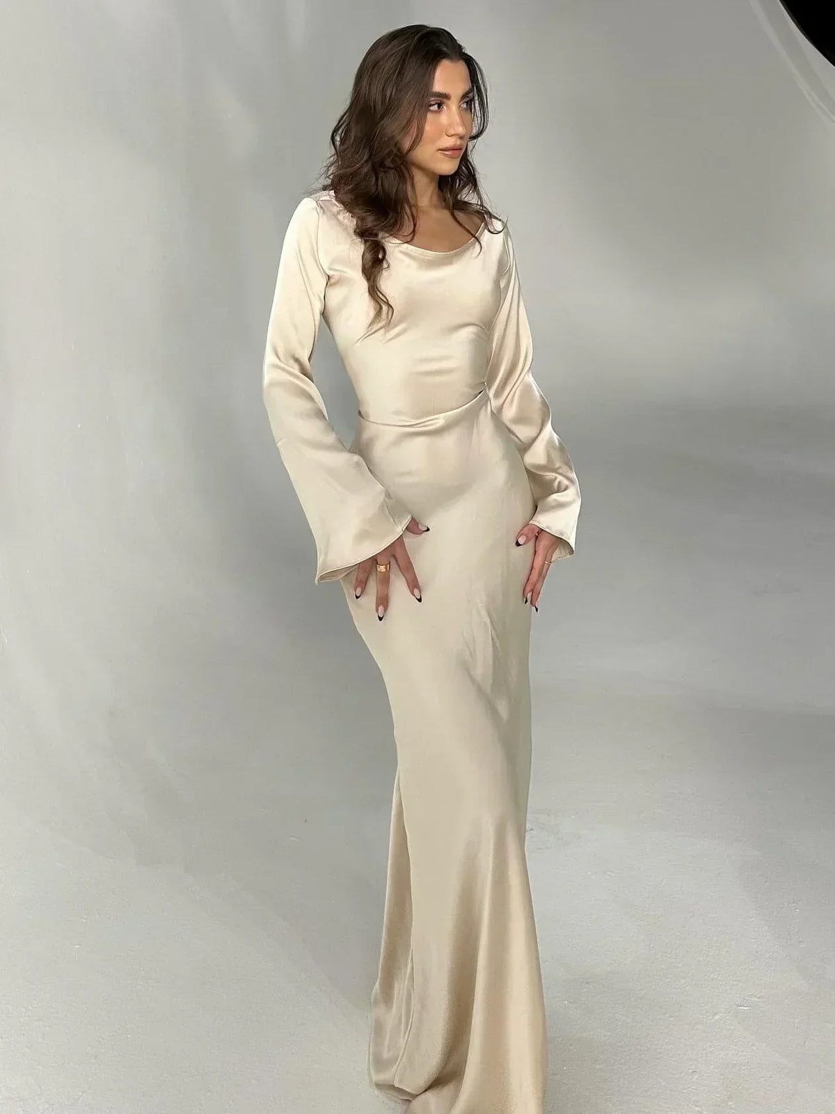 Evening Dress | Women's Long Sleeve Formal Gown | Elegant Look