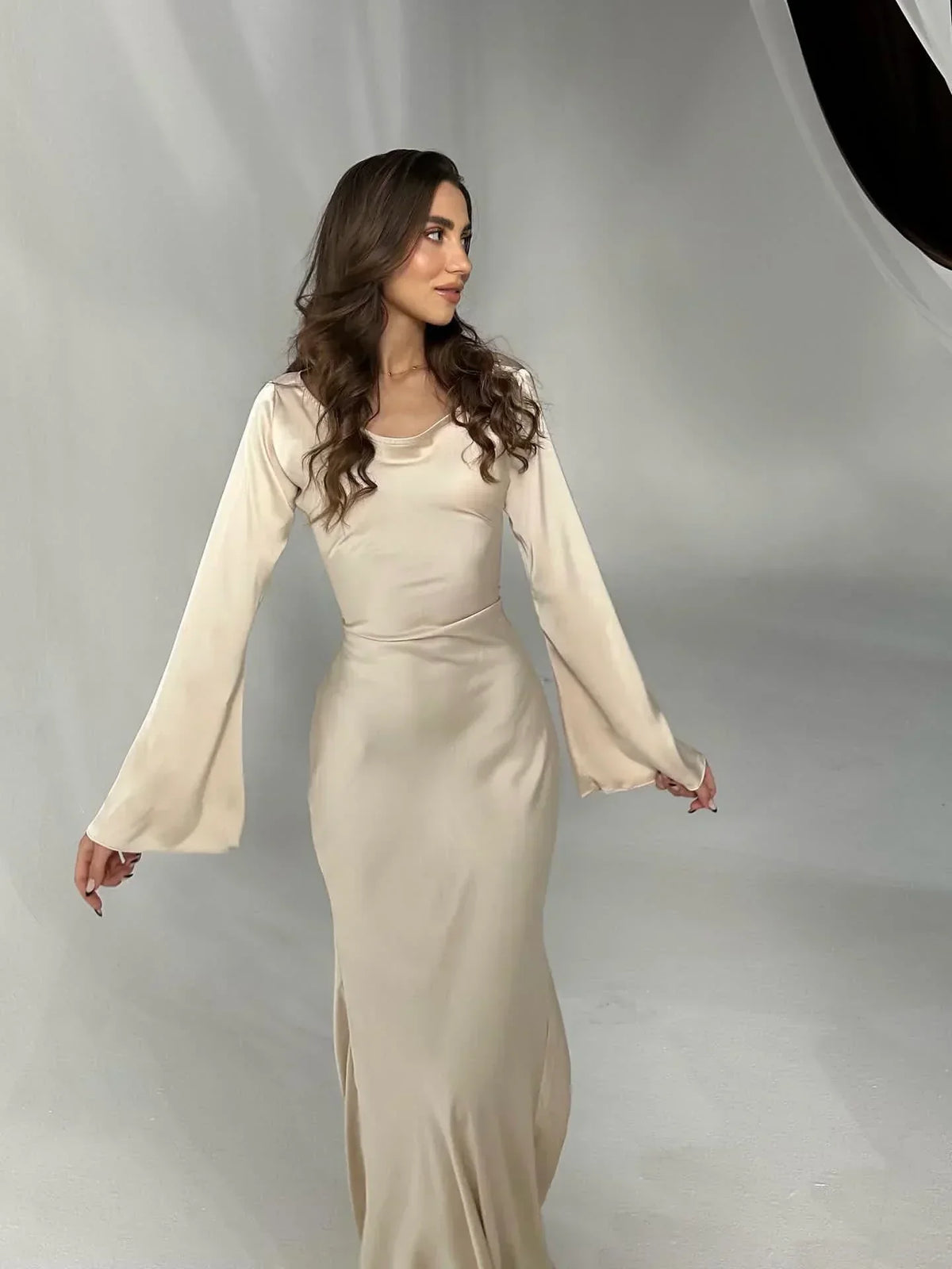 Evening Dress | Women's Long Sleeve Formal Gown | Elegant Look