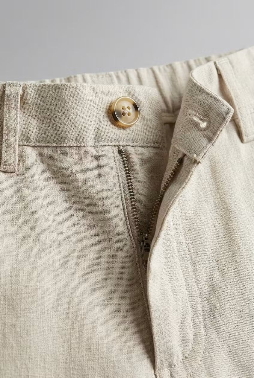 Men's Linen Blazer and Pants Set | Relaxed Fit Two-Piece