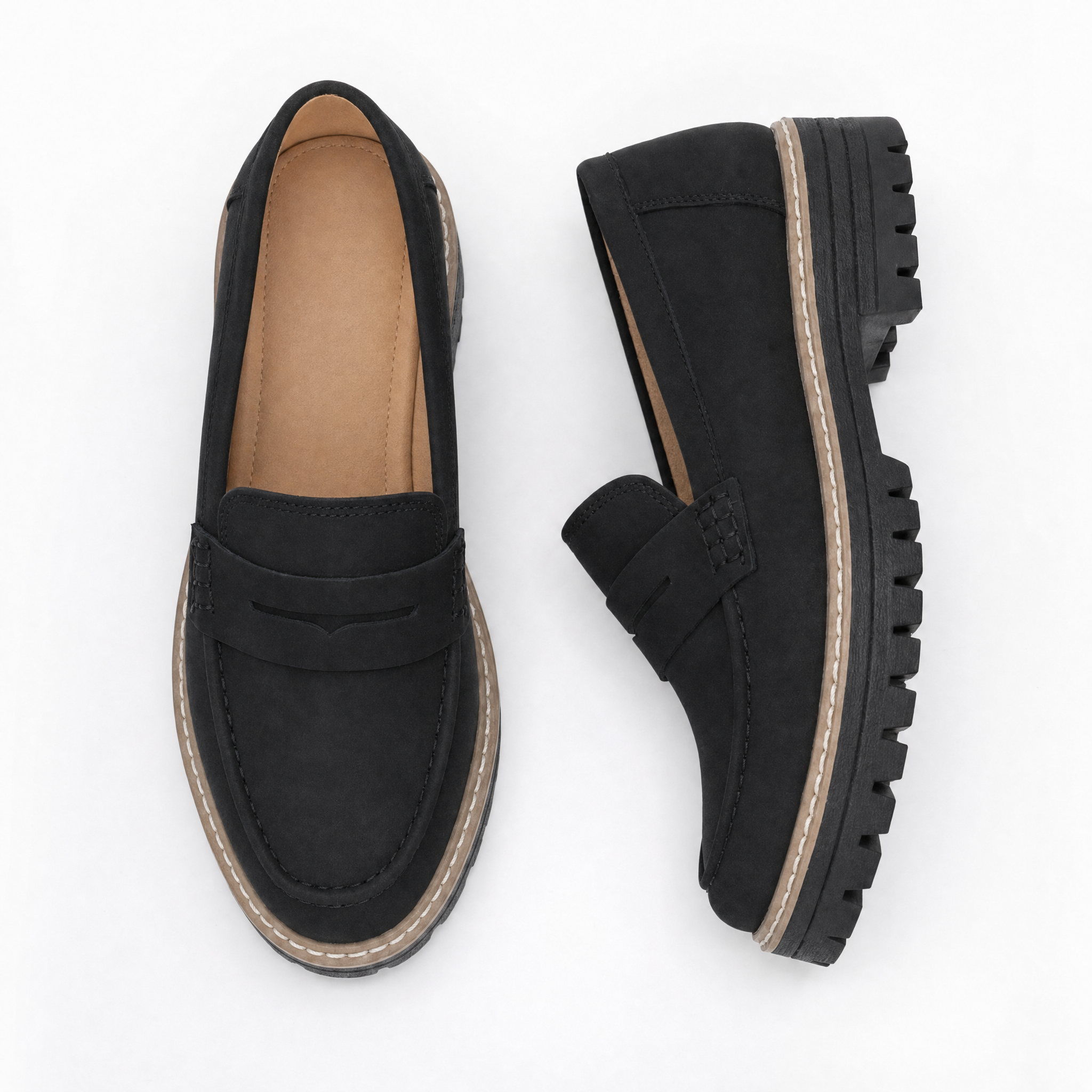 Women's Orthopedic Platform Loafers | Arch Support, Lug Sole