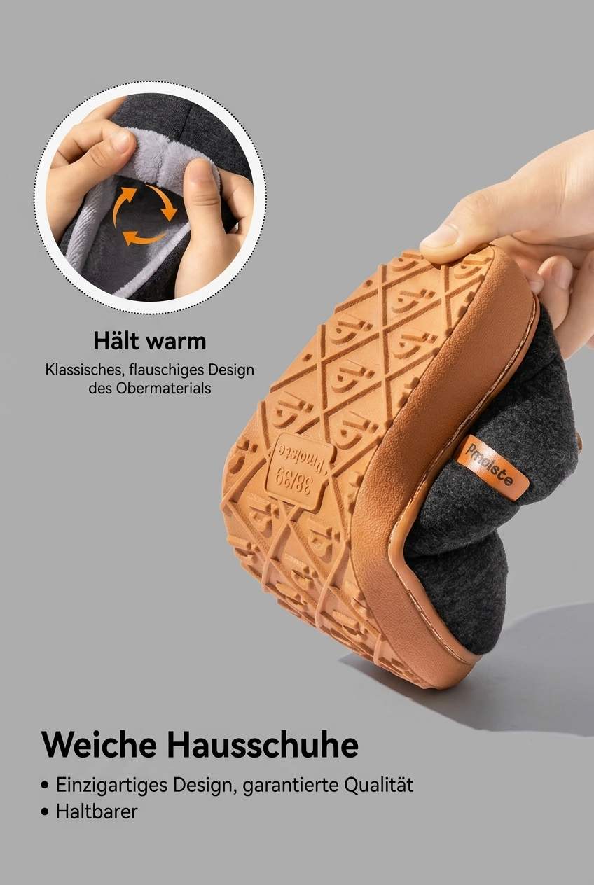 Women's Diabetic Slippers | Warm Plush Lining, Flexible Sole | Orthopaedic
