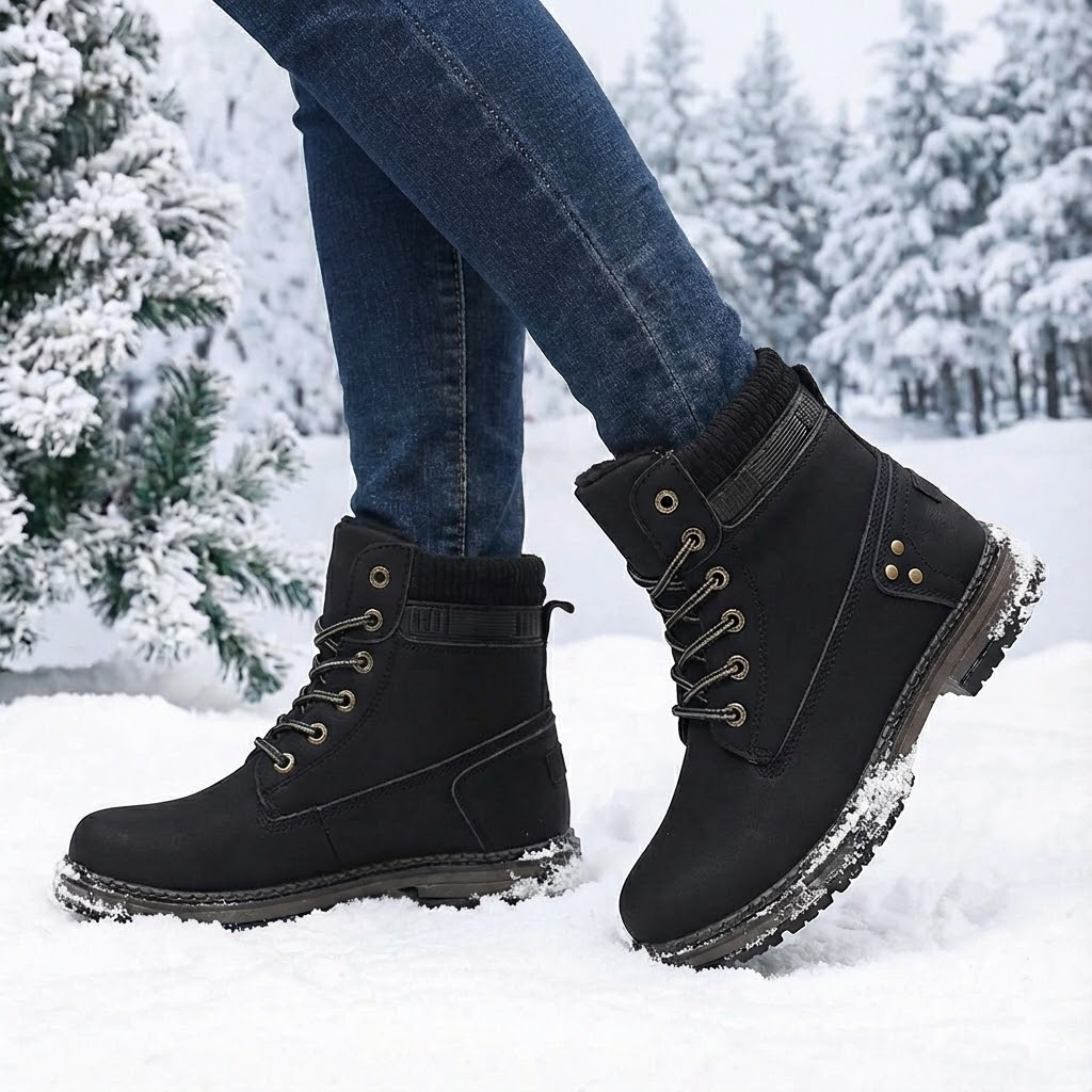 Womens Winter Ankle Boots | Waterproof Fur Lined Arch Support