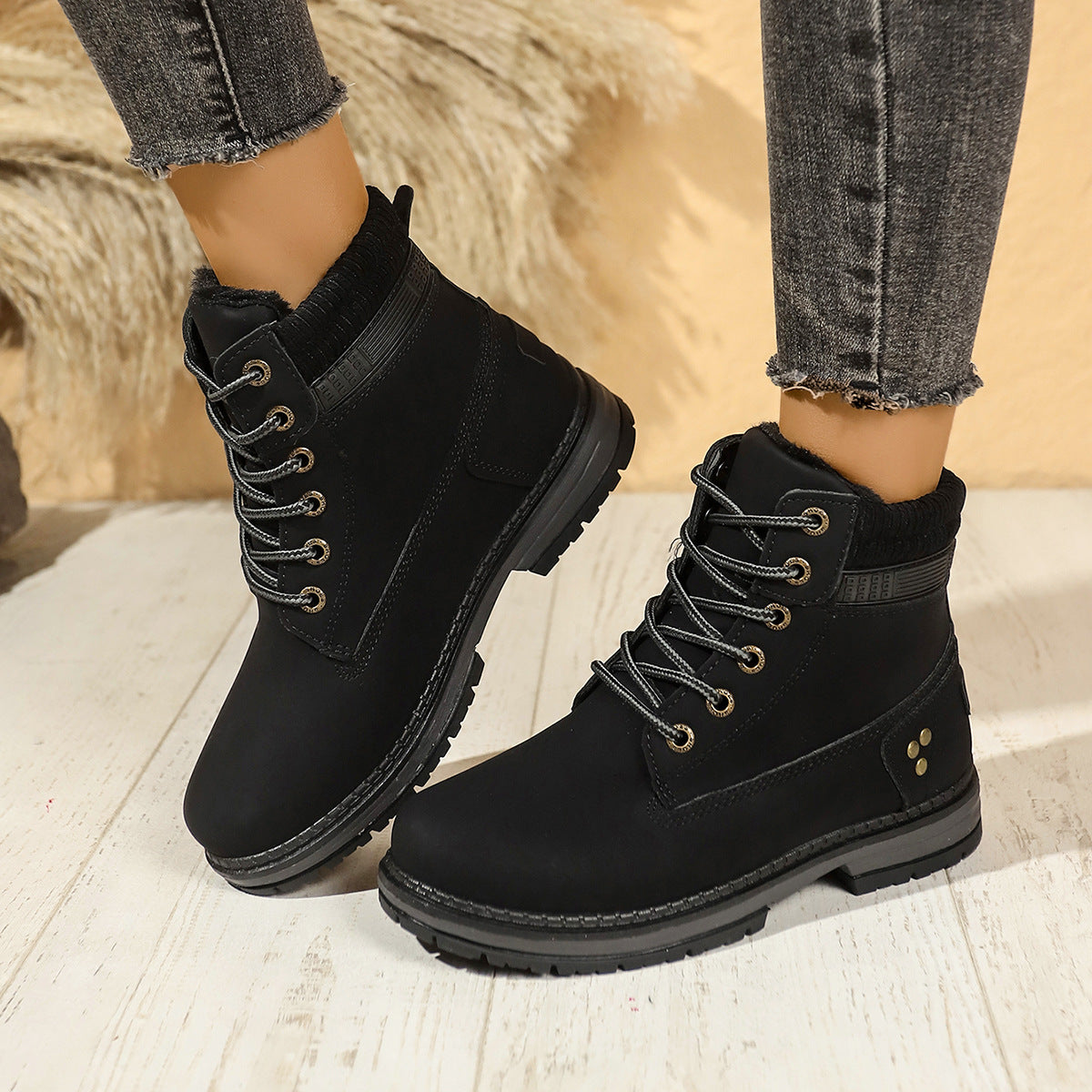 Womens Winter Ankle Boots | Waterproof Fur Lined Arch Support