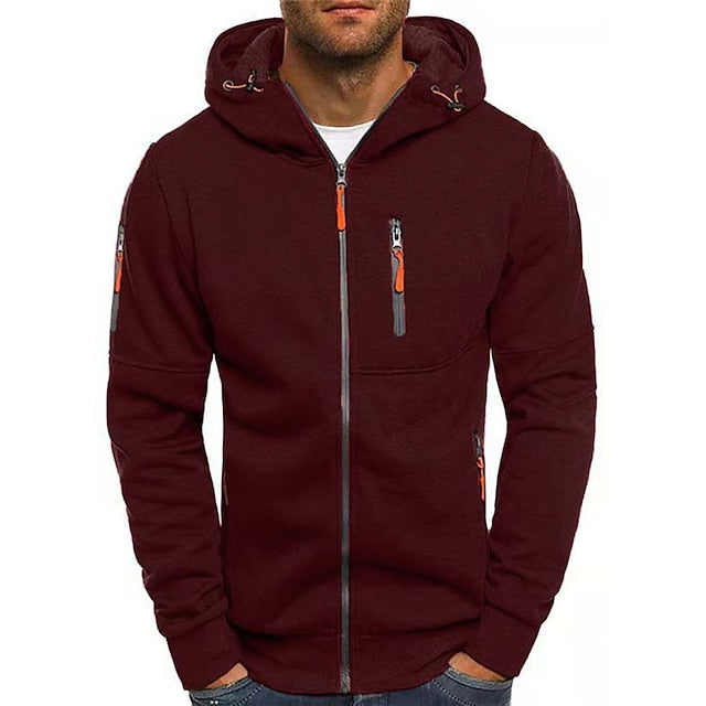 Men's Hoodie Sweatshirt | Polyester Cotton, Front Pockets, Drawstring