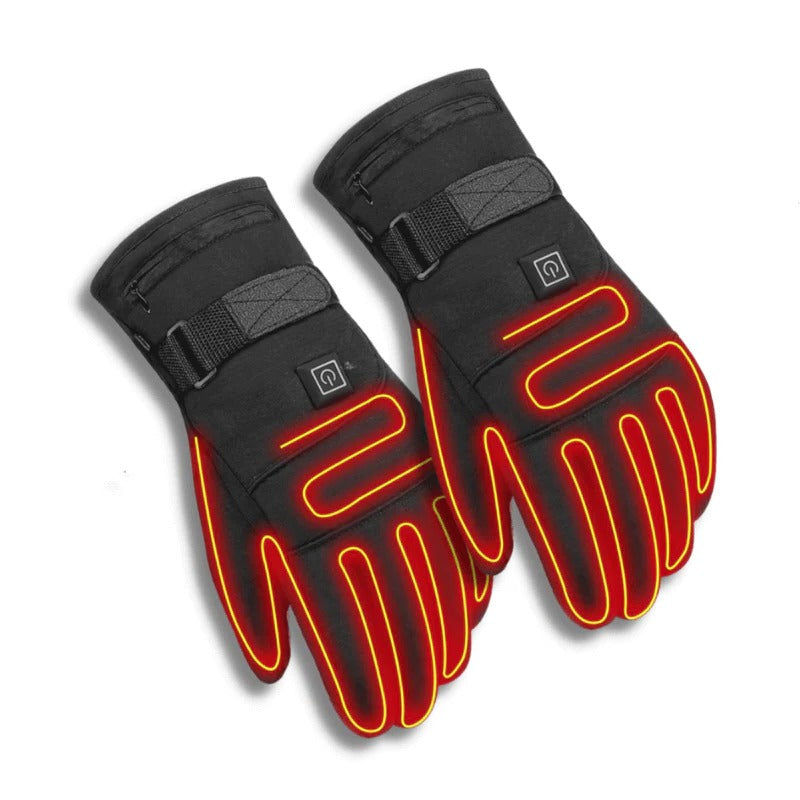 Everything winter heated gloves with adjustable temperature and touchscreen fingertips
