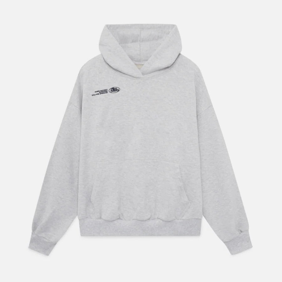 Unisex oversized hoodie sweater relaxed fit with bold front print and adjustable hood