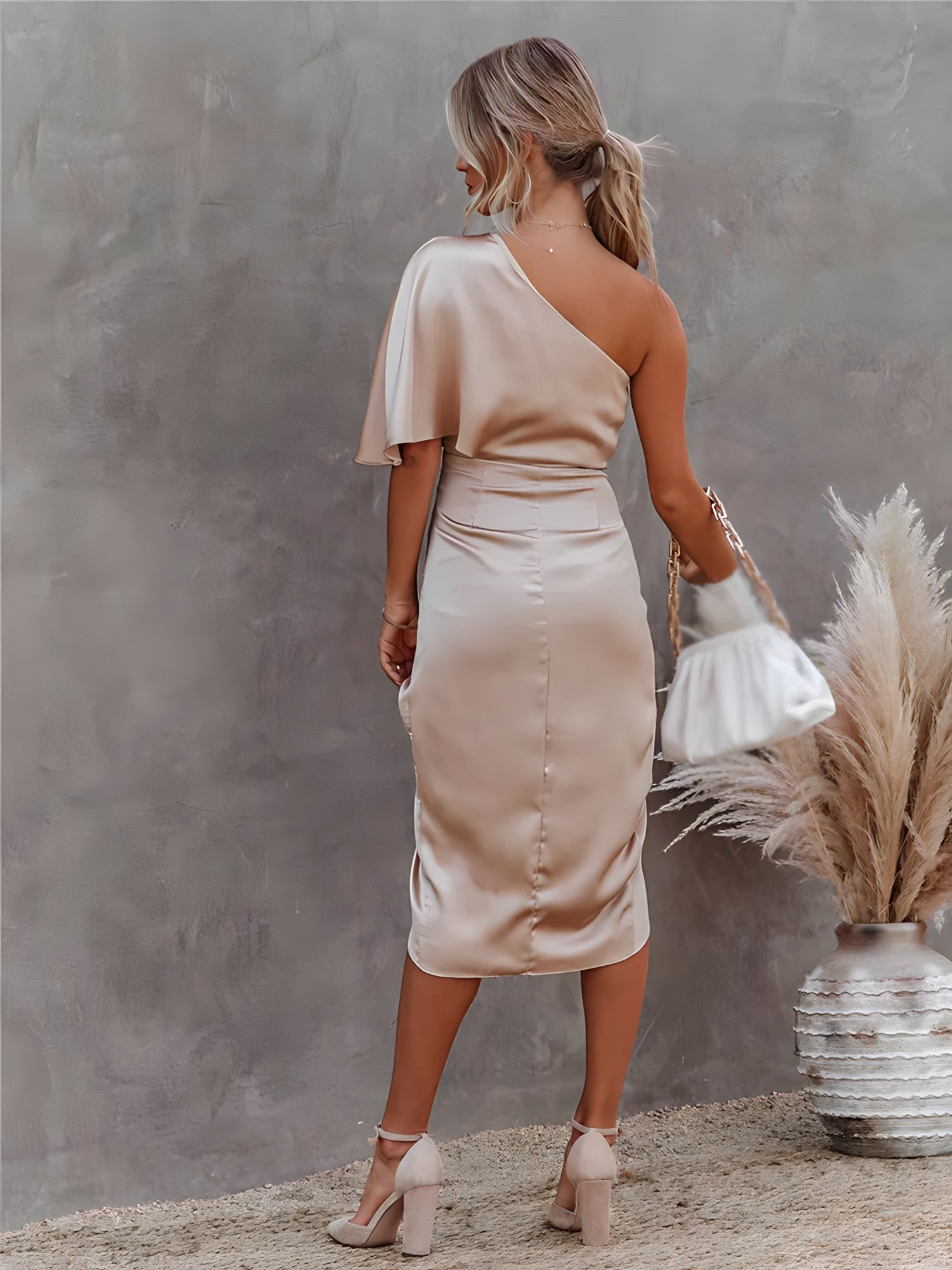 Evening Dress | Women's Silk Spaghetti Strap | Slim Fit Style