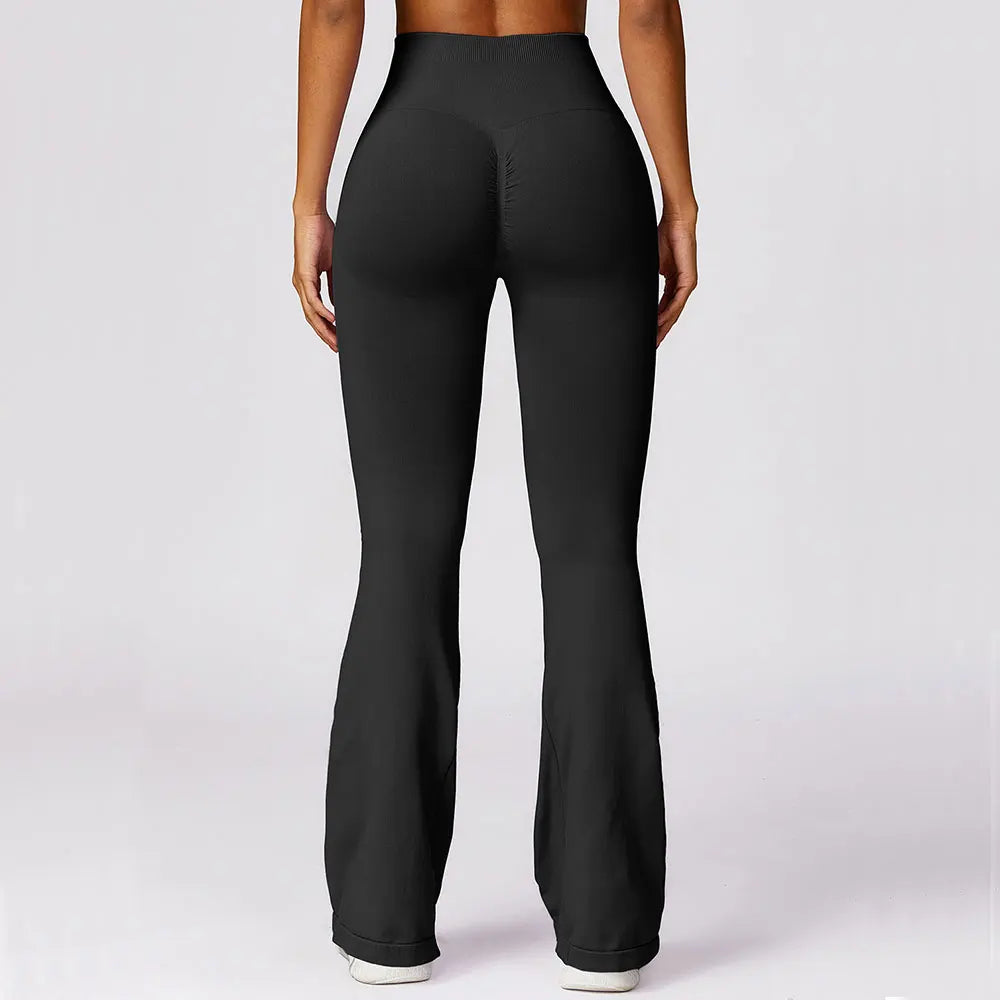 Yoga Leggings | High Waisted, Flare Fit, Seamless | Stretch Activewear