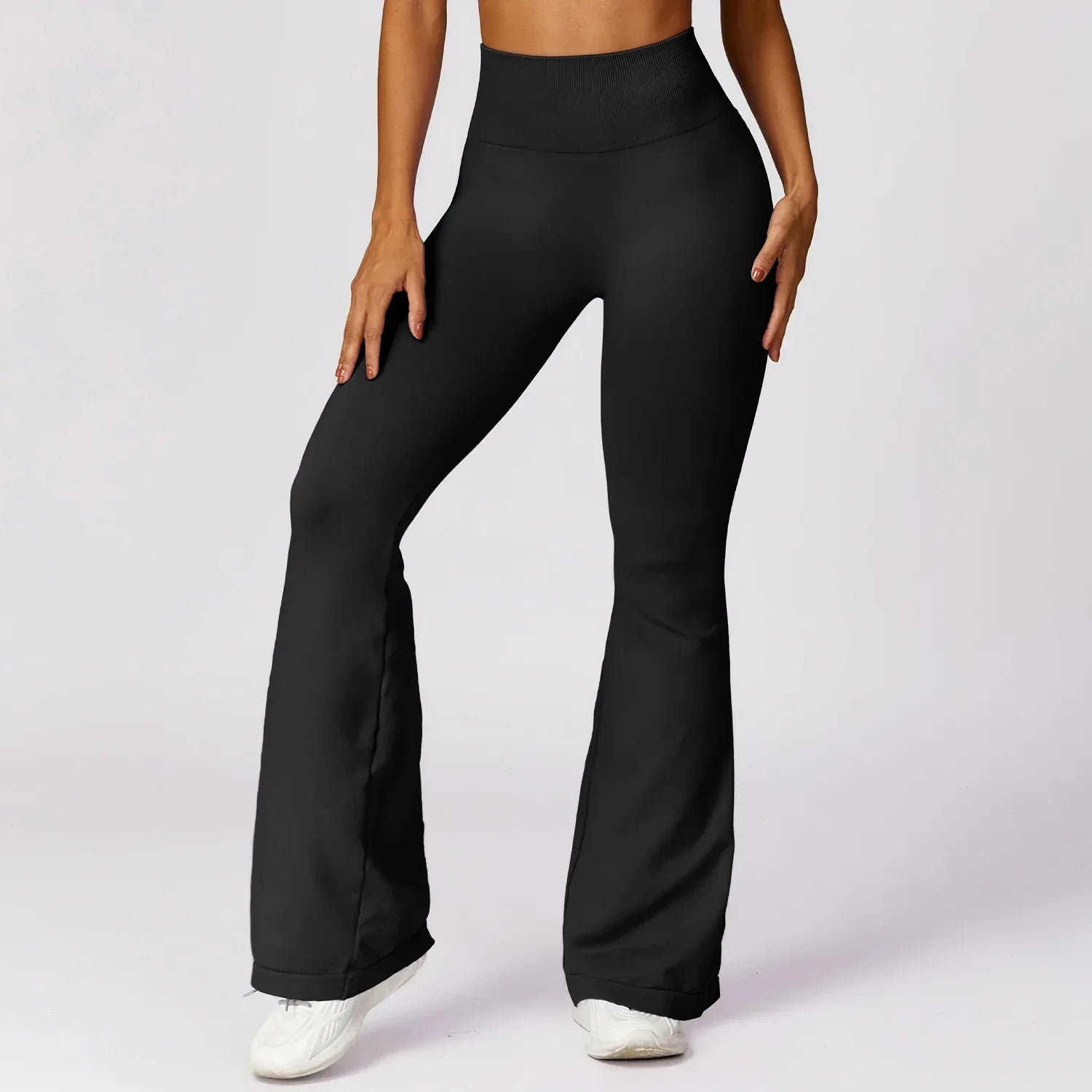 Yoga Leggings | High Waisted, Flare Fit, Seamless | Stretch Activewear