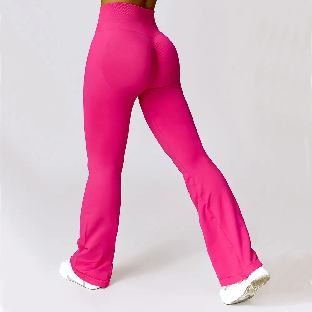 Yoga Leggings | High Waisted, Flare Fit, Seamless | Stretch Activewear
