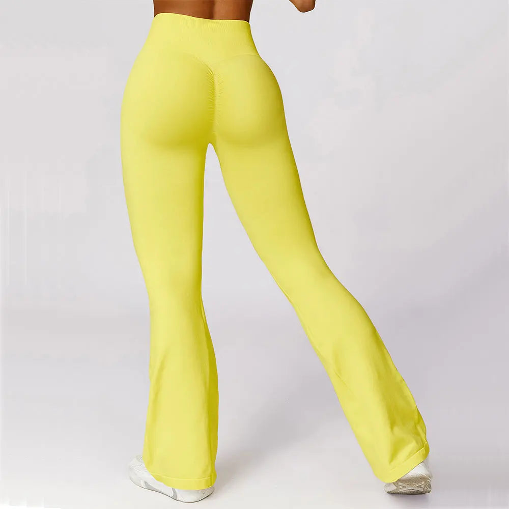 Yoga Leggings | High Waisted, Flare Fit, Seamless | Stretch Activewear