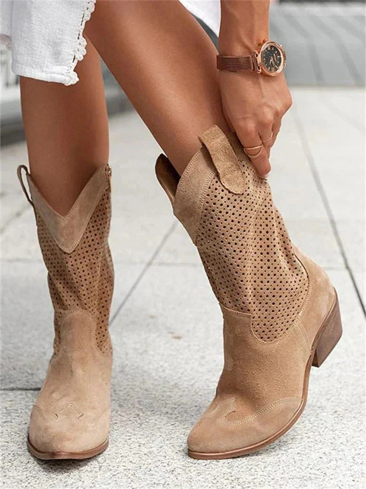 Women's Boots | Mid-Calf, Zip Closure | Casual