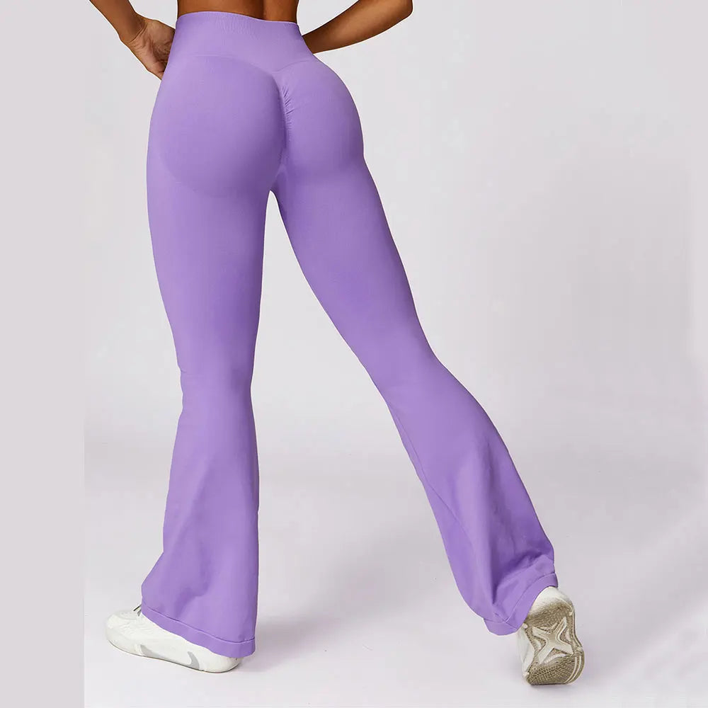 Yoga Leggings | High Waisted, Flare Fit, Seamless | Stretch Activewear